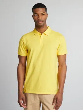 Polo elástico slim fit - AMARILLO