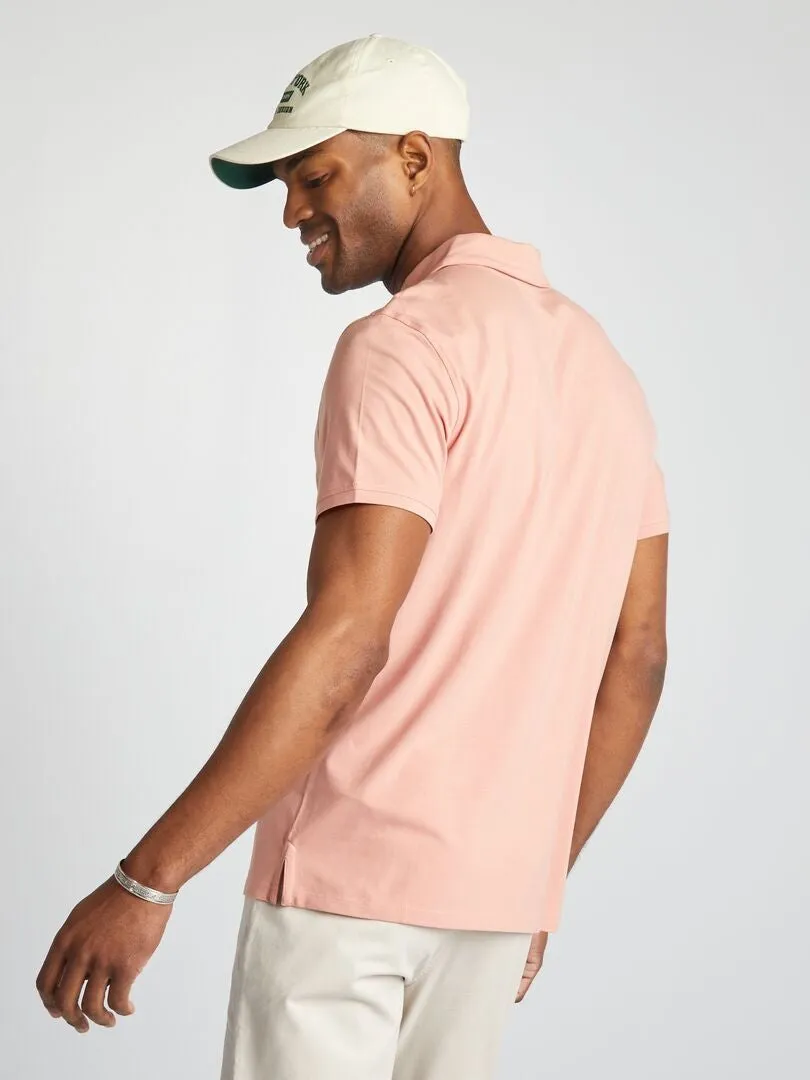 Polo elástico slim fit - ROSA