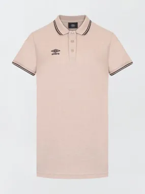 Polo 'Umbro' de piqué de algodón - MARRON