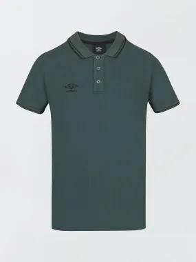 Polo 'Umbro' de piqué de algodón - VERDE