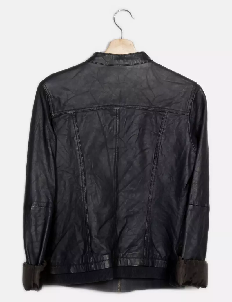 Promod Chaqueta biker Piel