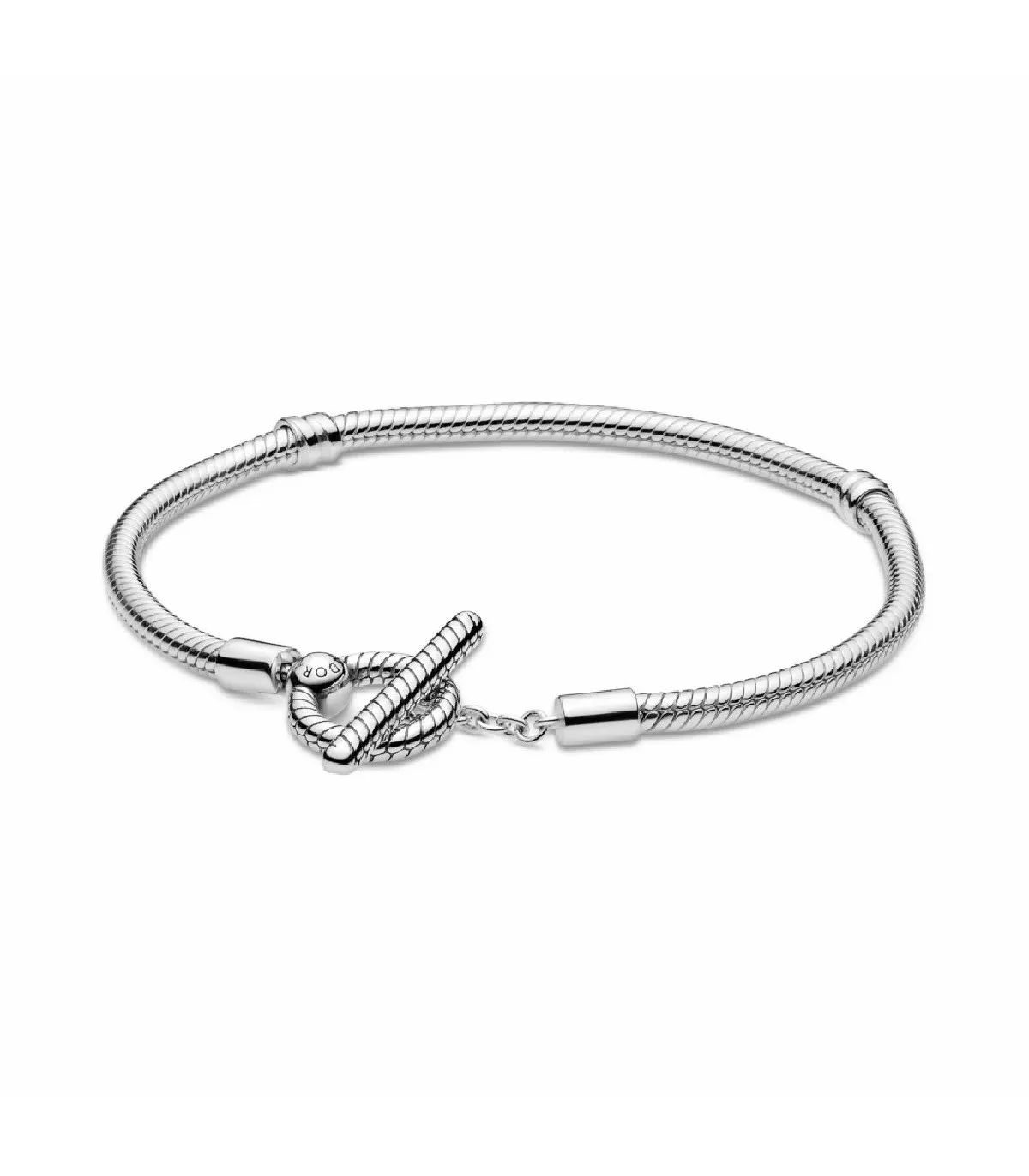 Pulsera Pandora Moments cadena de serpiente con cierre T - 599082C00