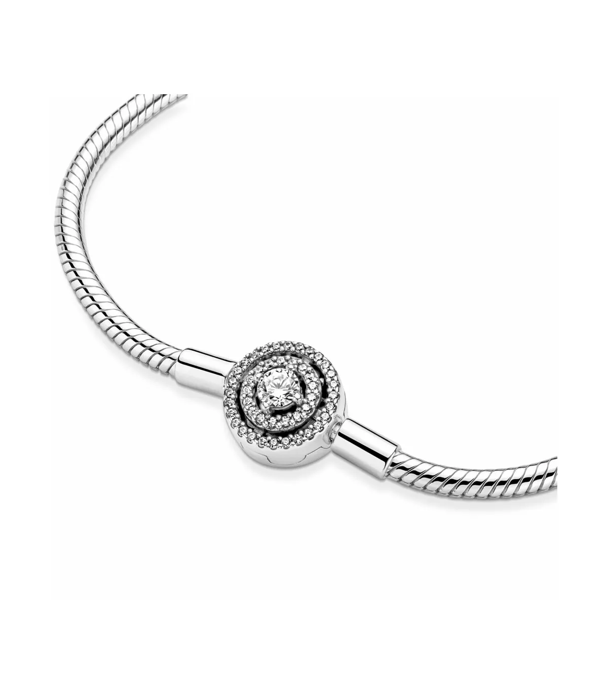 Pulsera Pandora Moments Cadena de Serpiente Halo - 590038C01