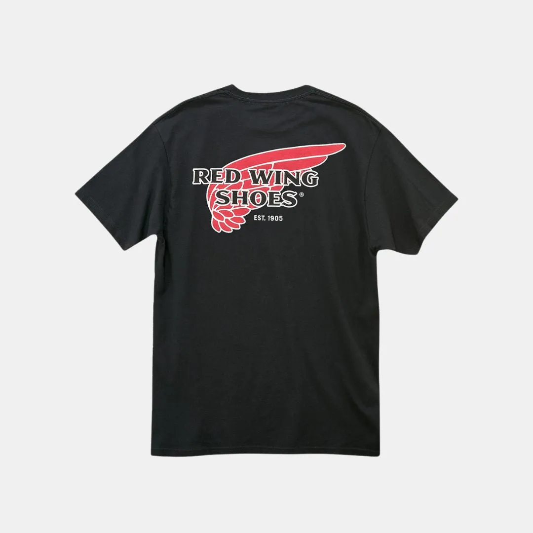 RED WING SHOES TSHIRT 97611 LOGO BLACK