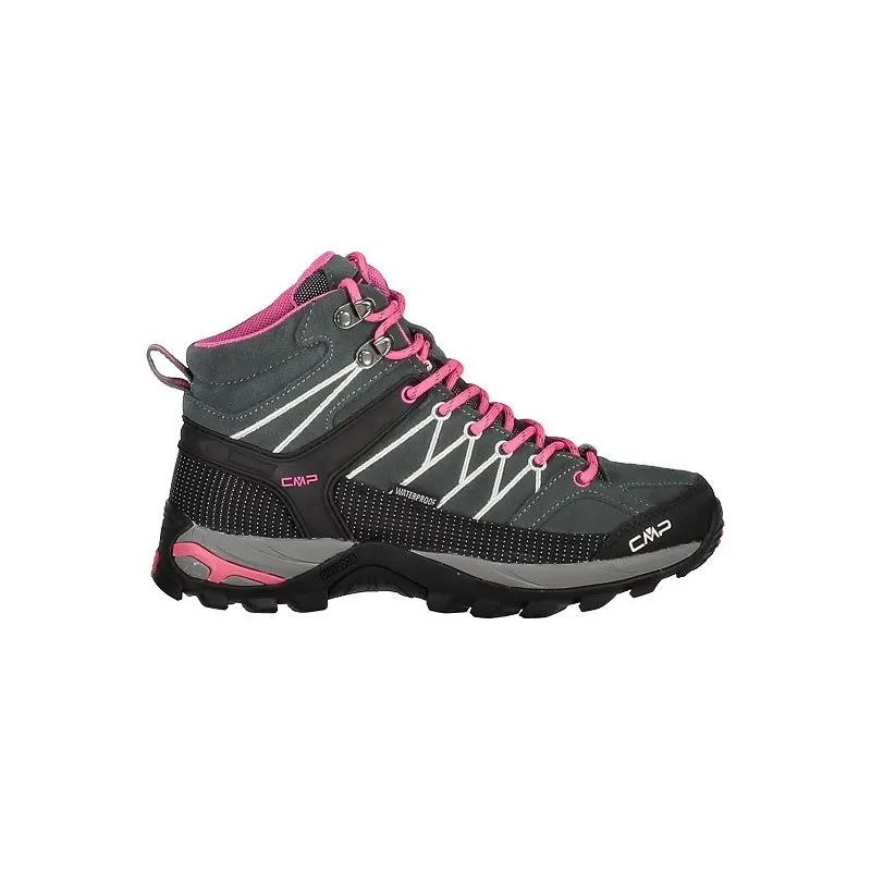 RIGEL MID TREKKING SHOES WP Shoes (Grey Fuxia Ice) Mujer