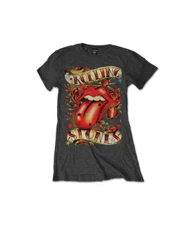 ROLLING STONES Tongue & Stars Camiseta Oficial Chica RockOff RSTEE15LC