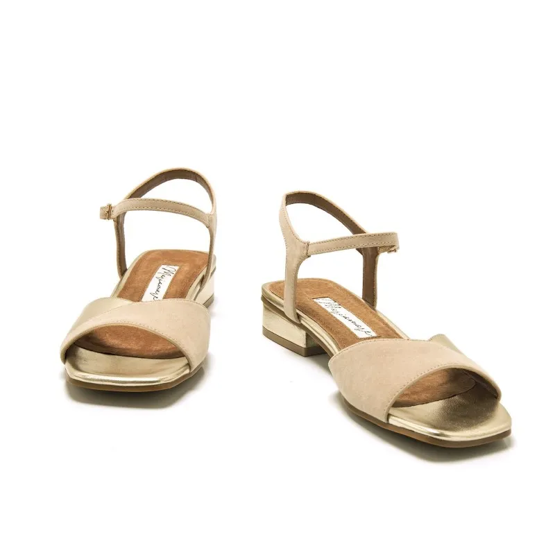 Sandalias Casual de Mujer MARIAMARE 68447 Oro 57121