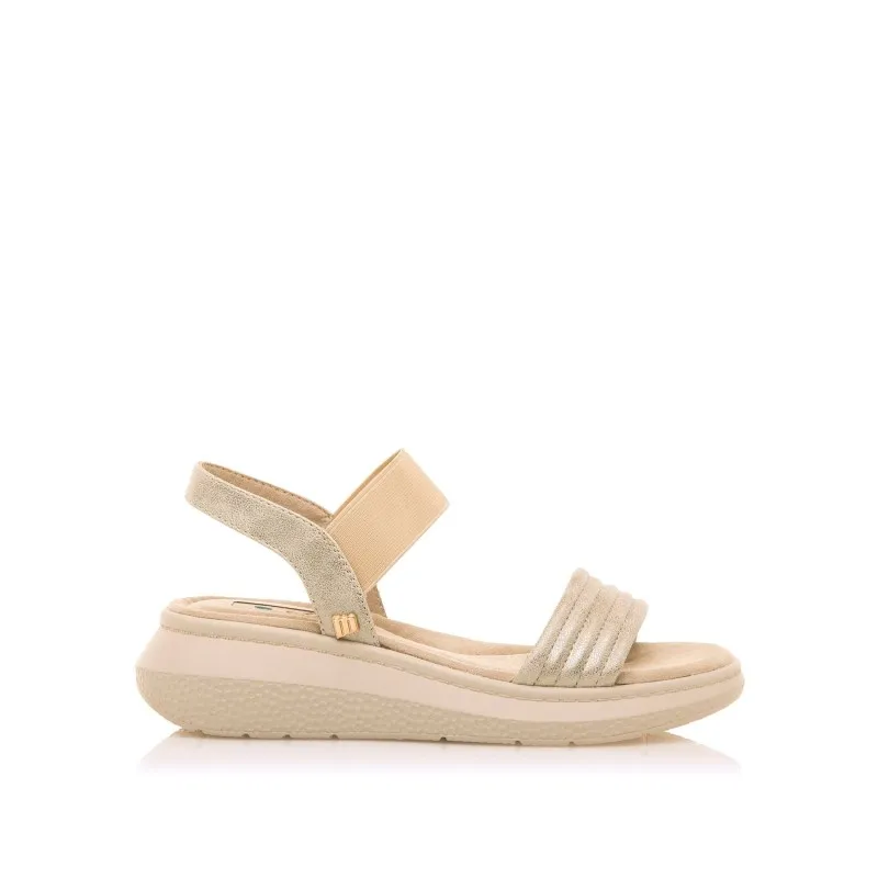 Sandalias Casual de Mujer MTNG COTTON Oro 56236