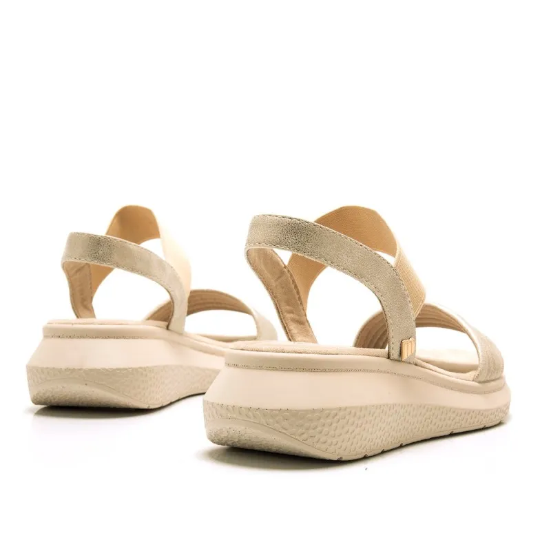 Sandalias Casual de Mujer MTNG COTTON Oro 56236