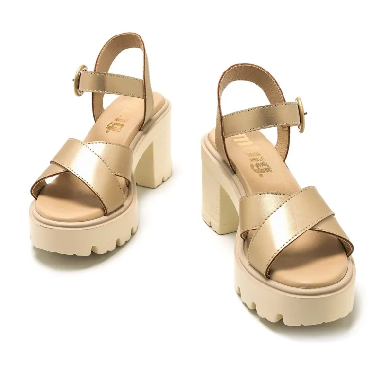 Sandalias Casual de Mujer MTNG EMELINE Oro 56939