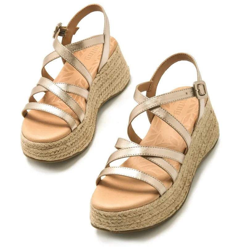 Sandalias Casual de Mujer MTNG GIORGIA Oro 56955