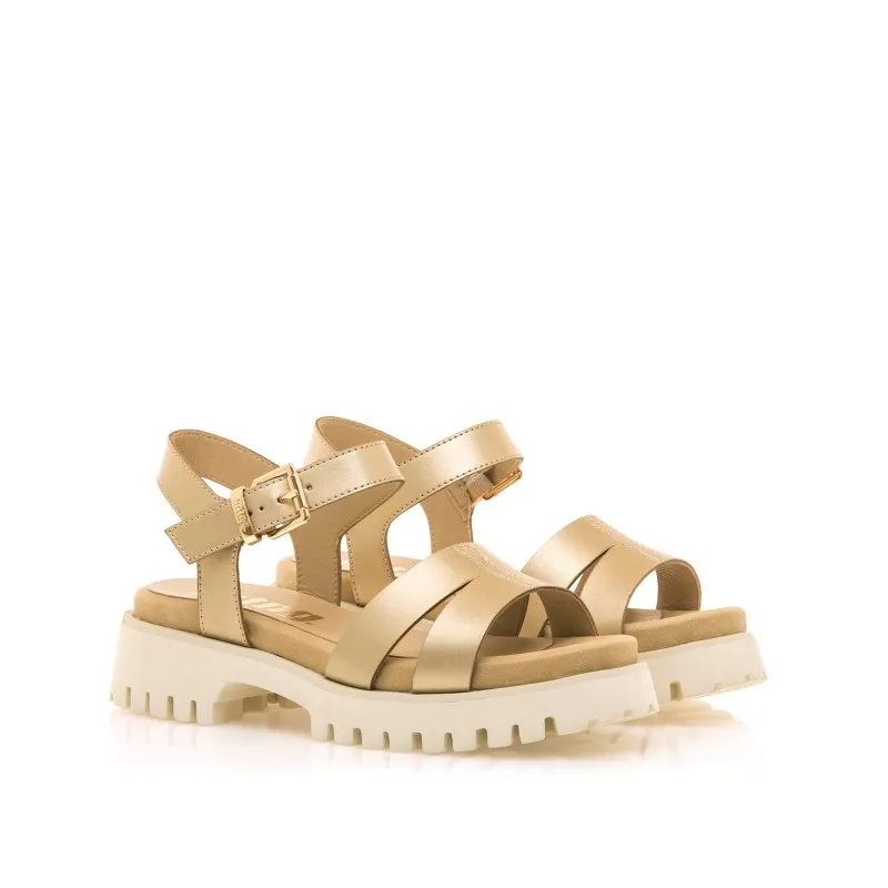 Sandalias Casual de Mujer MTNG LENOX Oro 56995