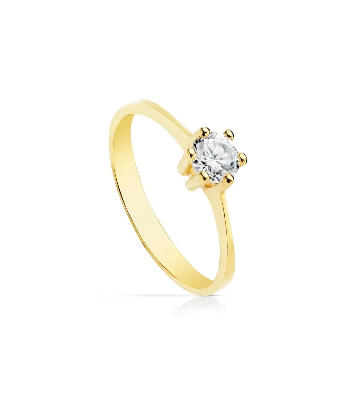 Solitaire Femme Or jaune 18k Kira