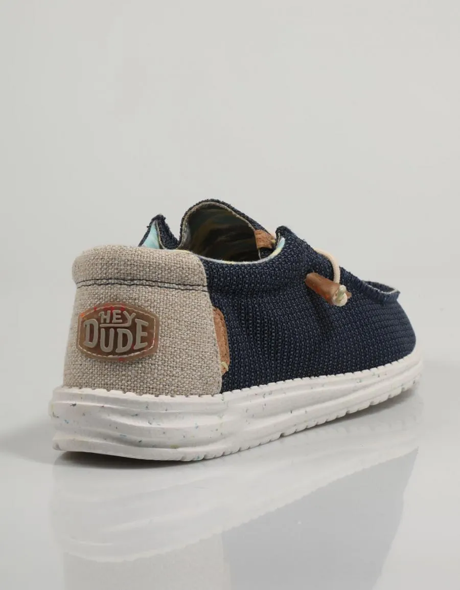  sports shoes DUDE Wally en Navy Blue 82113