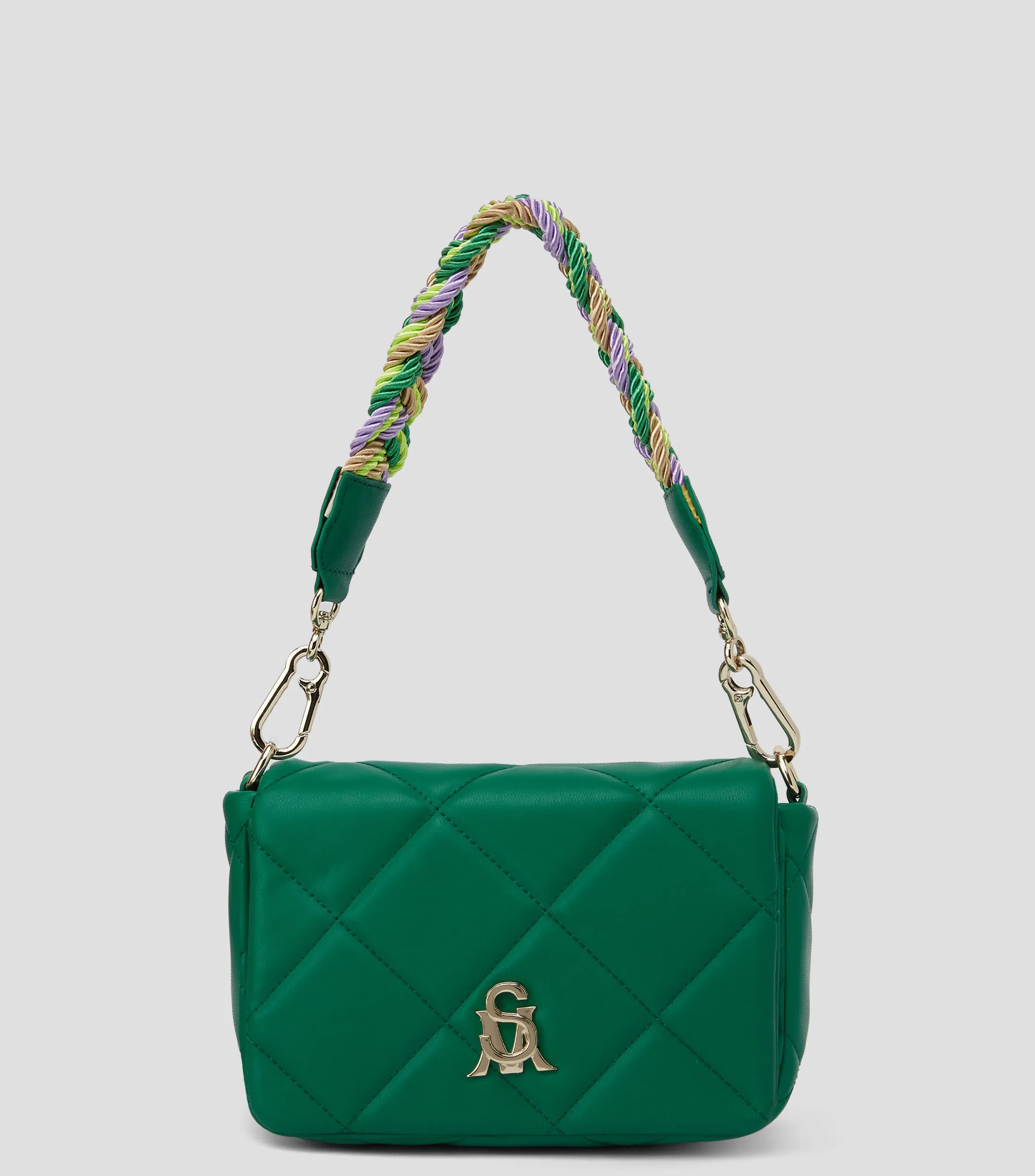 Steve Madden Bolso shoulder verde Bramsey capitonado Mujer