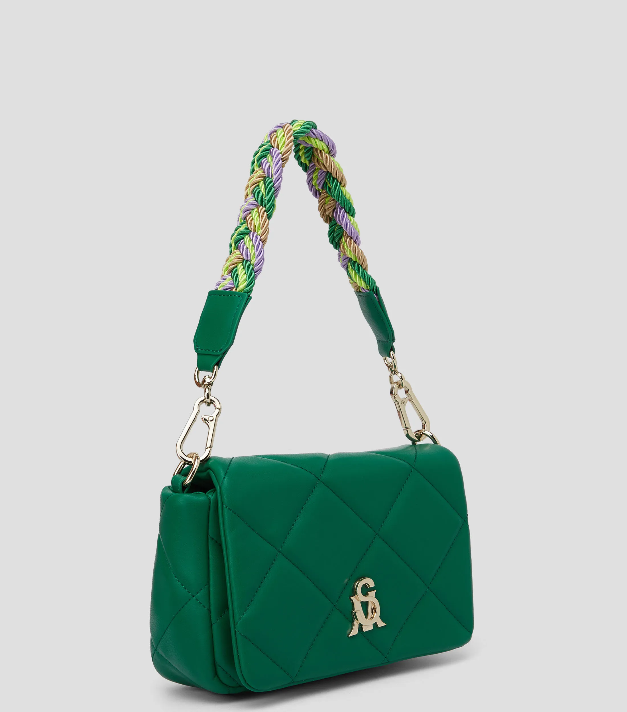 Steve Madden Bolso shoulder verde Bramsey capitonado Mujer