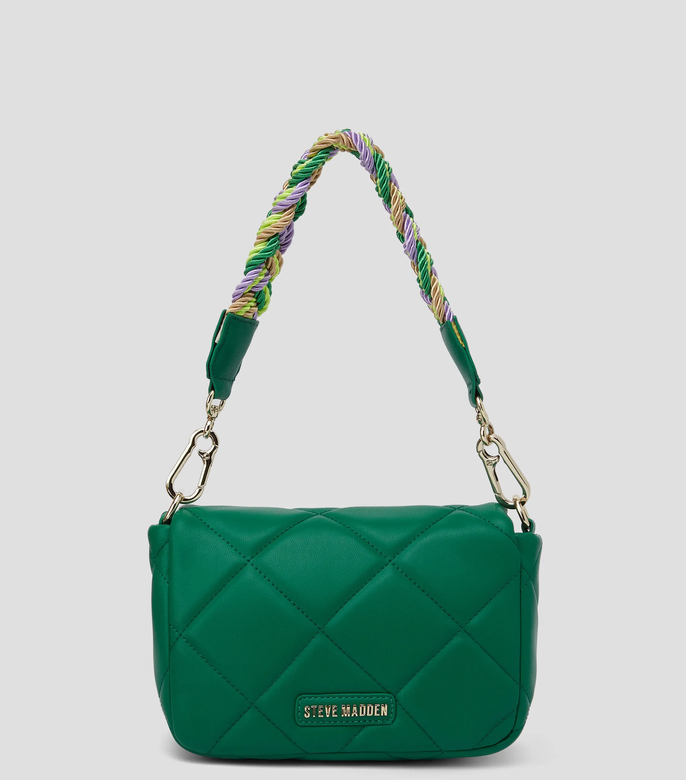 Steve Madden Bolso shoulder verde Bramsey capitonado Mujer