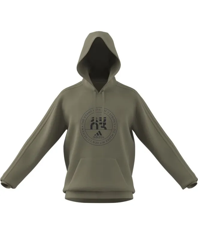 Sudadera adidas Emblem Graphic Hombre Grey