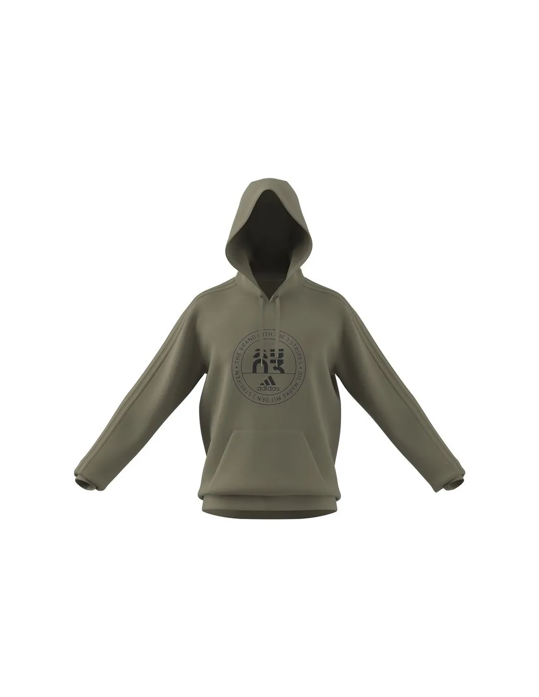 Sudadera adidas Emblem Graphic Hombre Grey