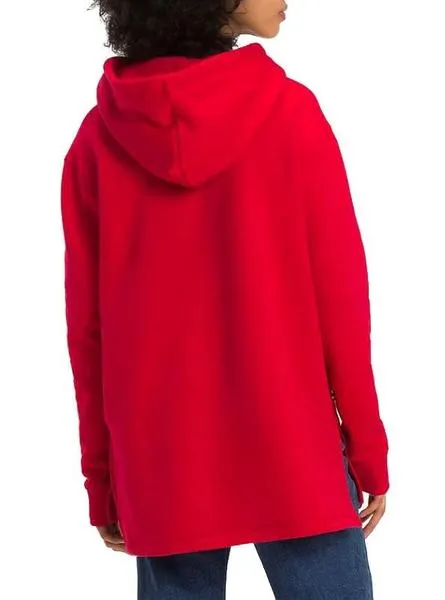 sudadera tommy jeans slit rojo