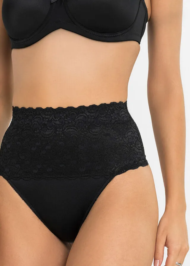 Tanga moldeador con efecto reductor medio (2 unidades) Negro