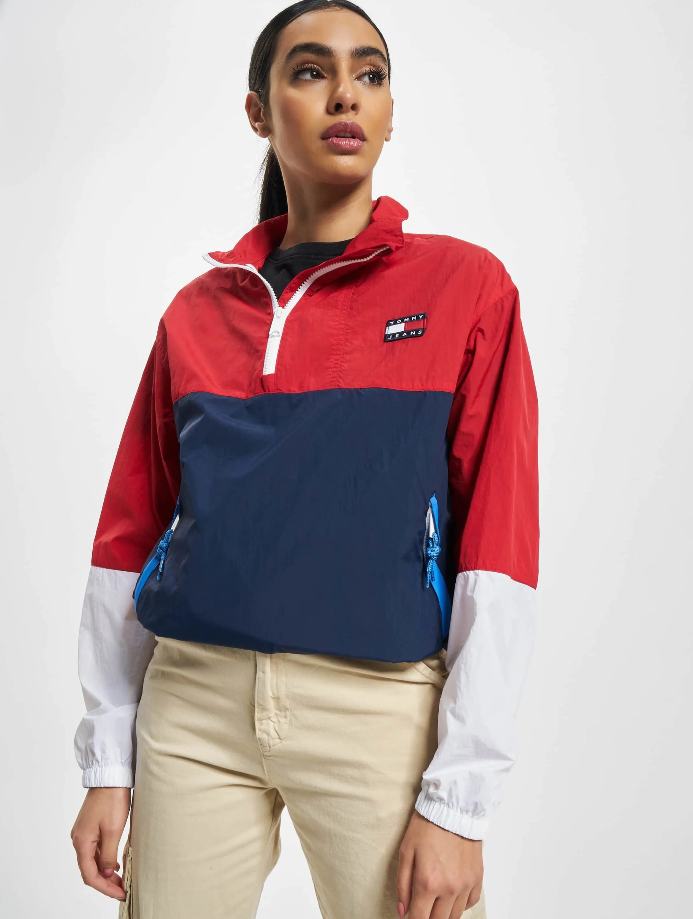 Tommy Jeans Colorblock Popover Windbreaker