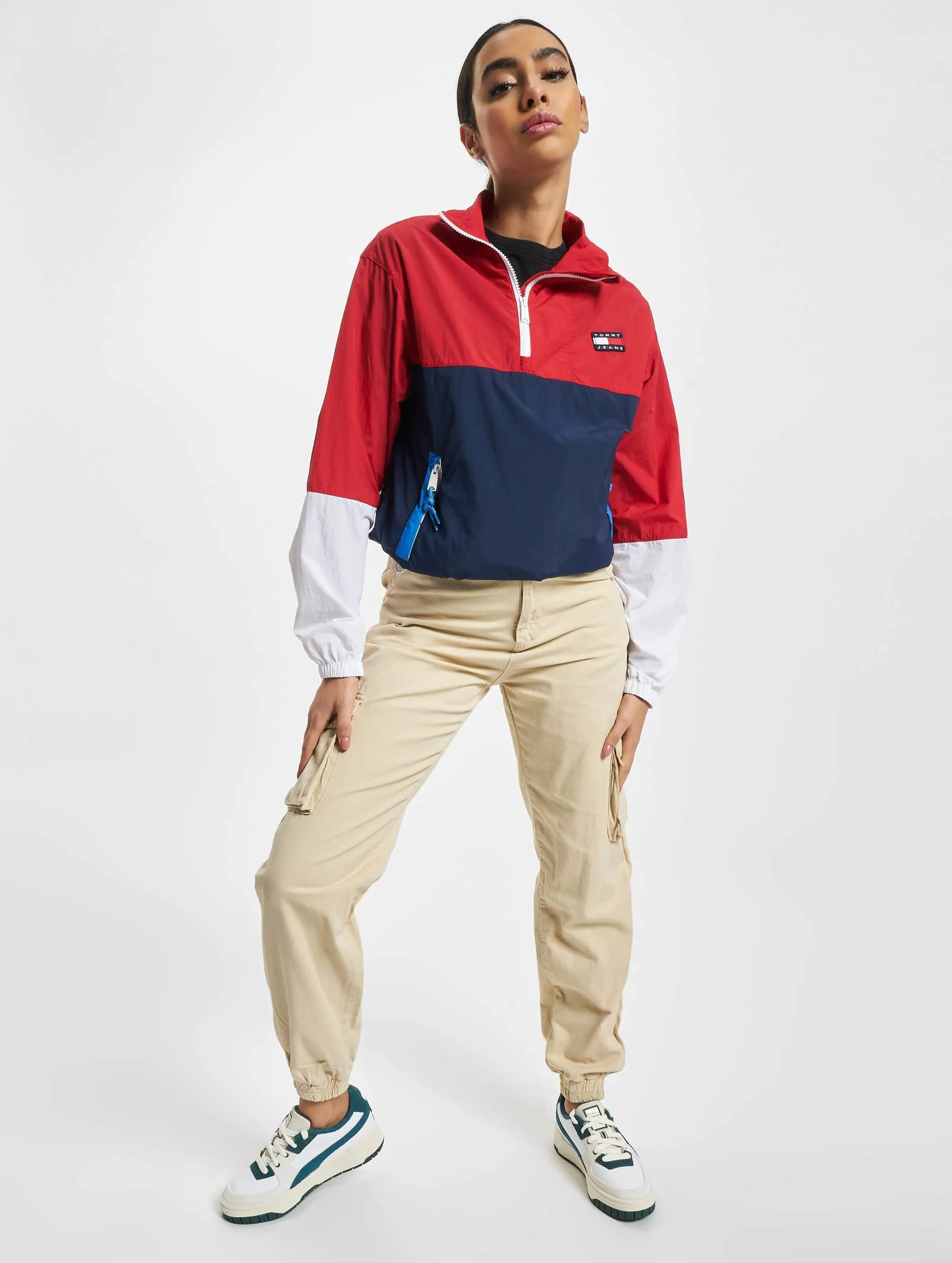 Tommy Jeans Colorblock Popover Windbreaker