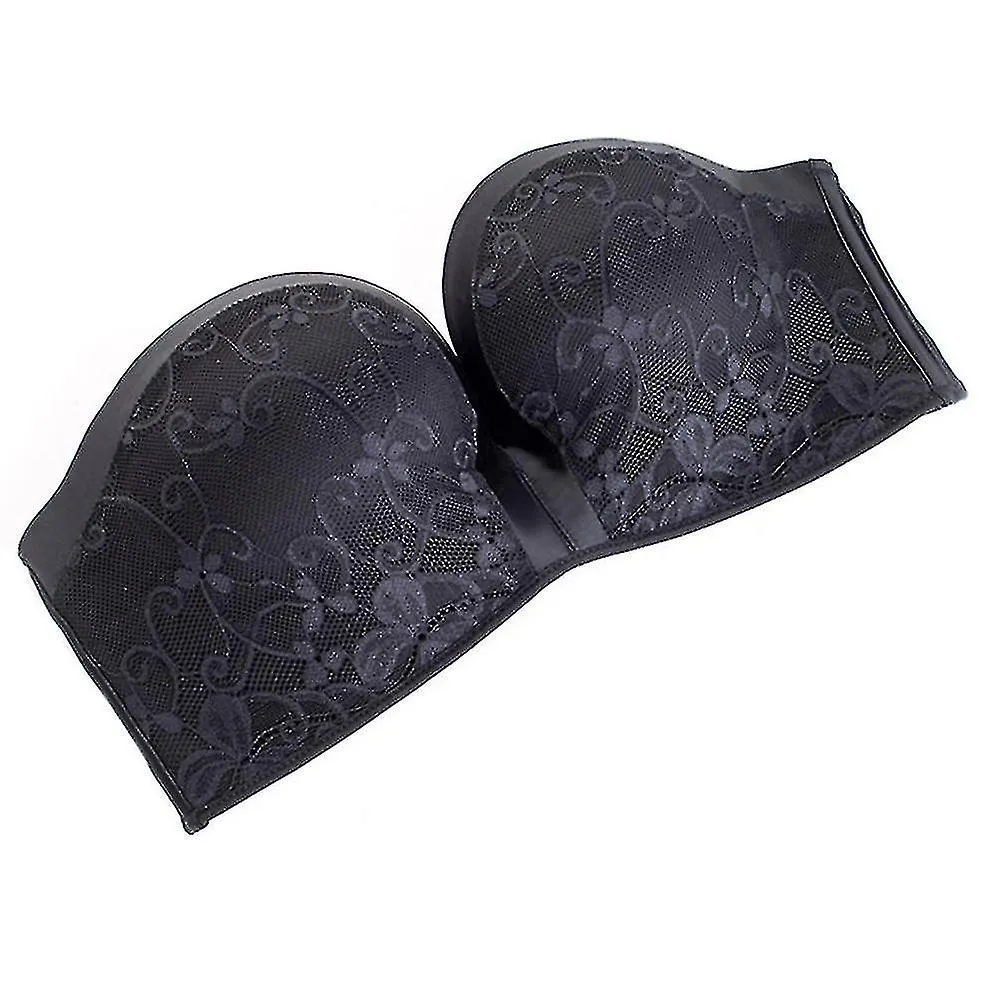 WOMEN COMFORT LIFT STRAPLESS BRA PUSH UP STRAPLESS BRA LACE BANDEAU BRAS FXINHAN