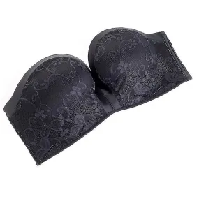 Women Comfort Lift Strapless Bra Push Up Strapless Bra Lace Bandeau Bras F-xinhan