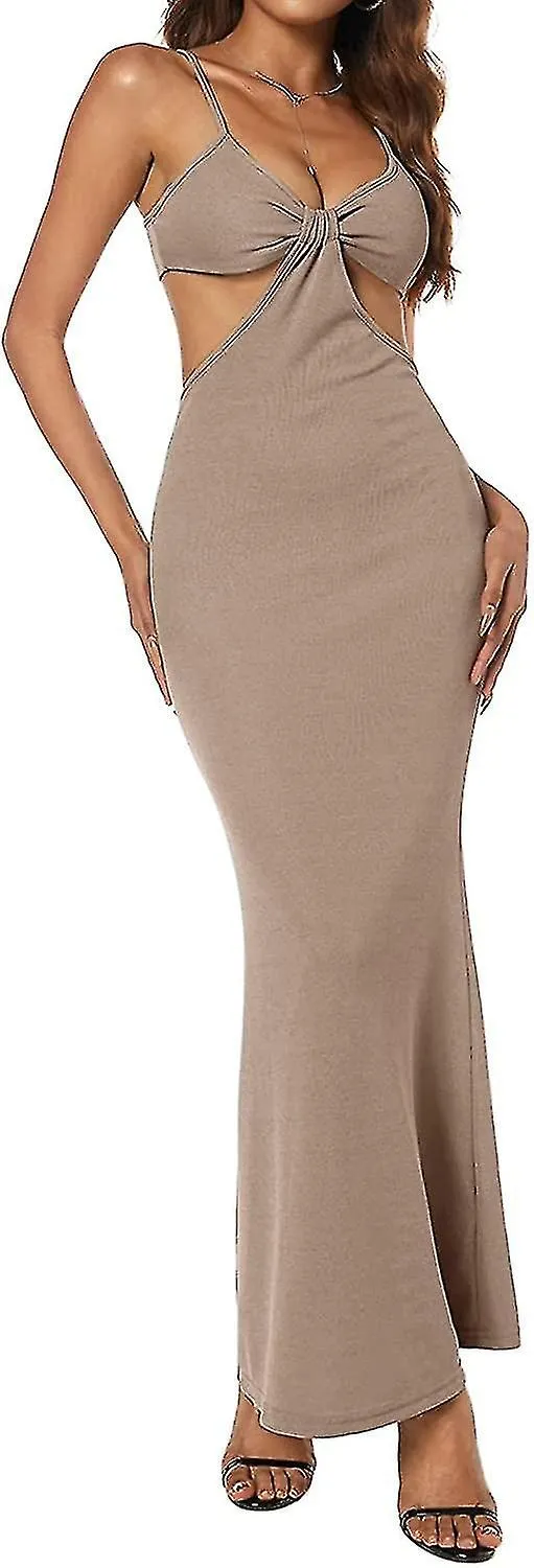 Women's   Bodycon  Sleeveless Thigh Split Birthday Club Es Cami Maxi Party