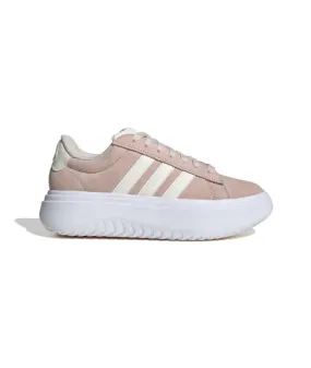 Zapatillas adidas Grand Court Platform Suede Mujer Rosa