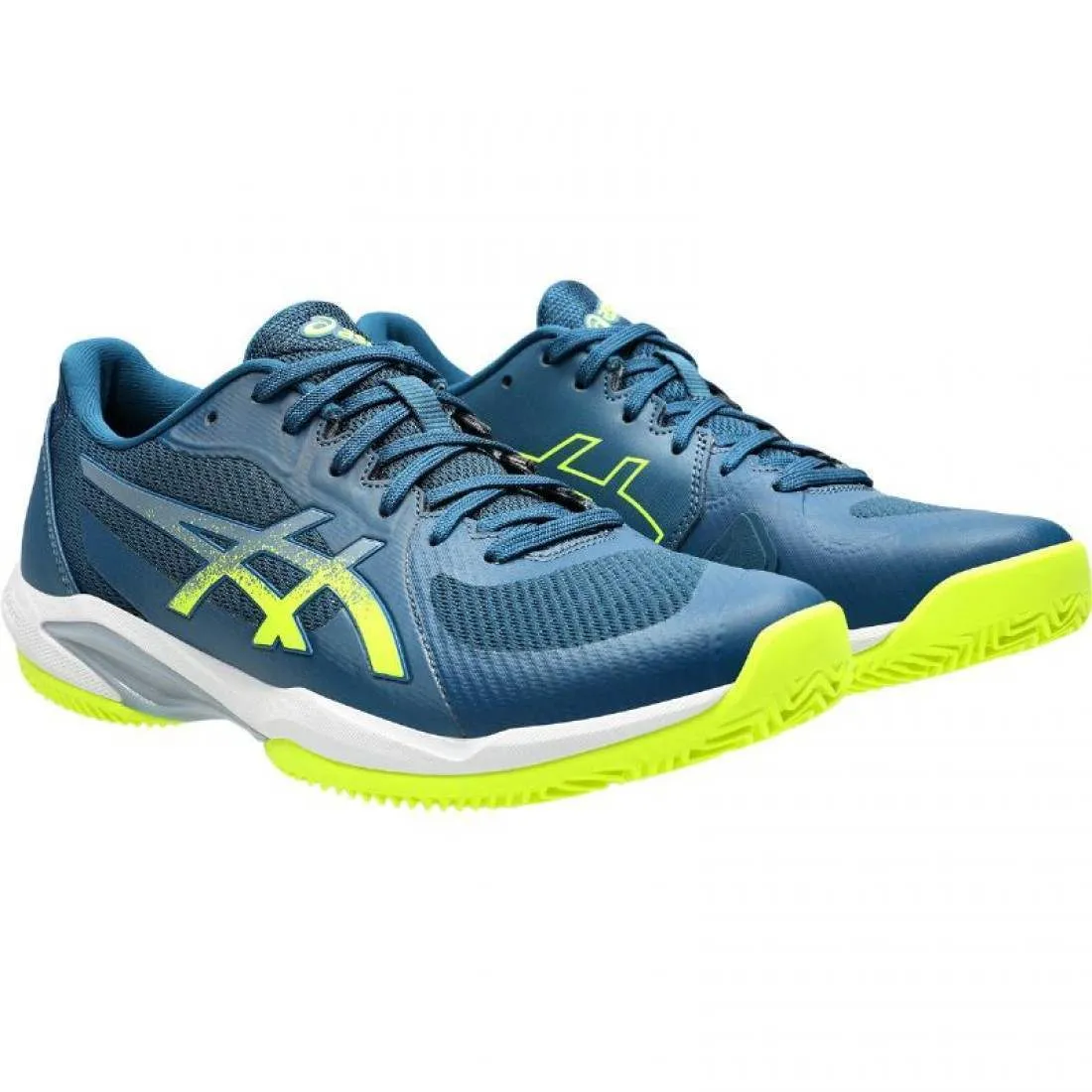 Zapatillas Asics Solution Swift FF 2 Clay Azul Mako Amarillo | Asics