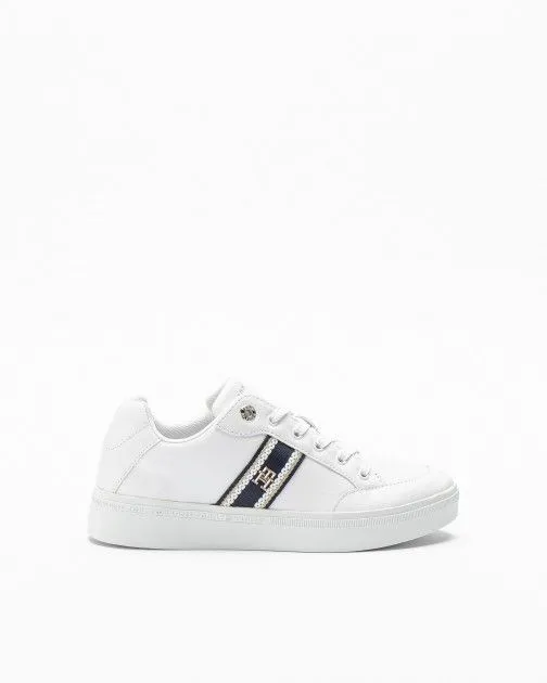 Zapatillas blancas Tommy Hilfiger Webbing Court Sneaker Blanco