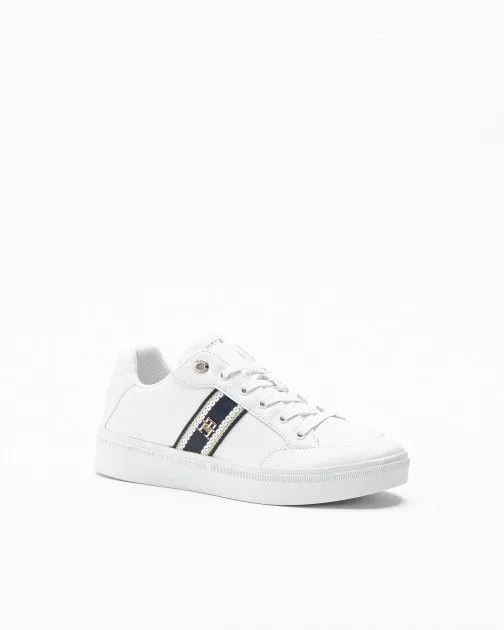 Zapatillas blancas Tommy Hilfiger Webbing Court Sneaker Blanco