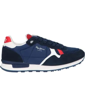 Zapatillas deporte de Hombre PEPE JEANS PMS30753 BRITT REVERSE 595 NAVY