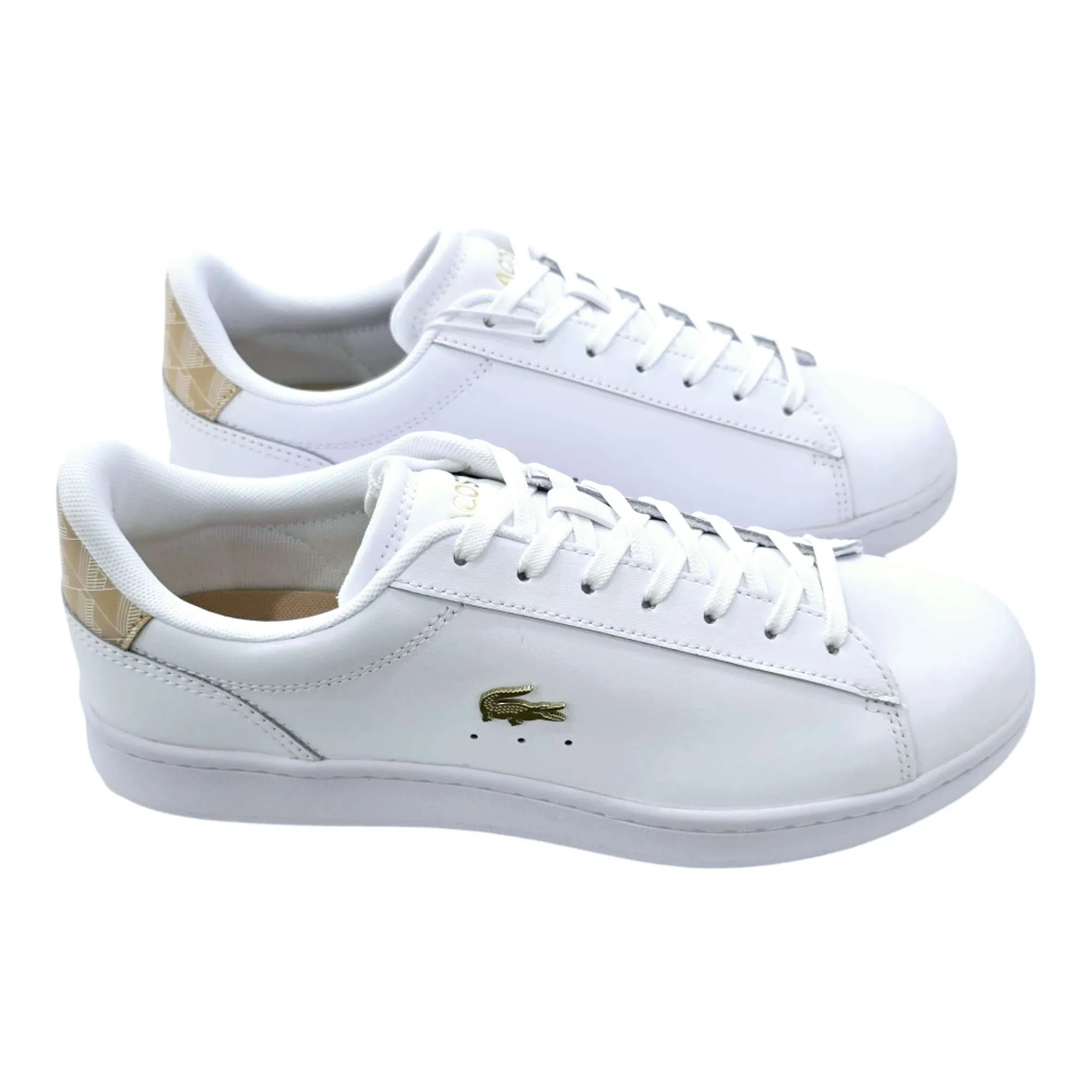 ZAPATILLAS LACOSTE MUJER CARNABY SET 224 BLANCO