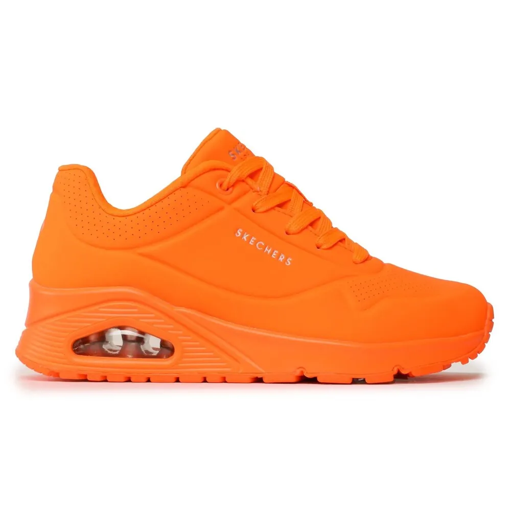 ZAPATILLAS SKECHERS UNO NIGHT SHADES AIR NARANJA SNEAKERS 73667-NORG