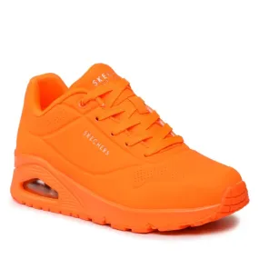 ZAPATILLAS SKECHERS UNO NIGHT SHADES AIR NARANJA SNEAKERS 73667-NORG