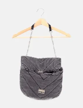 Zara Bolso gris acolchado