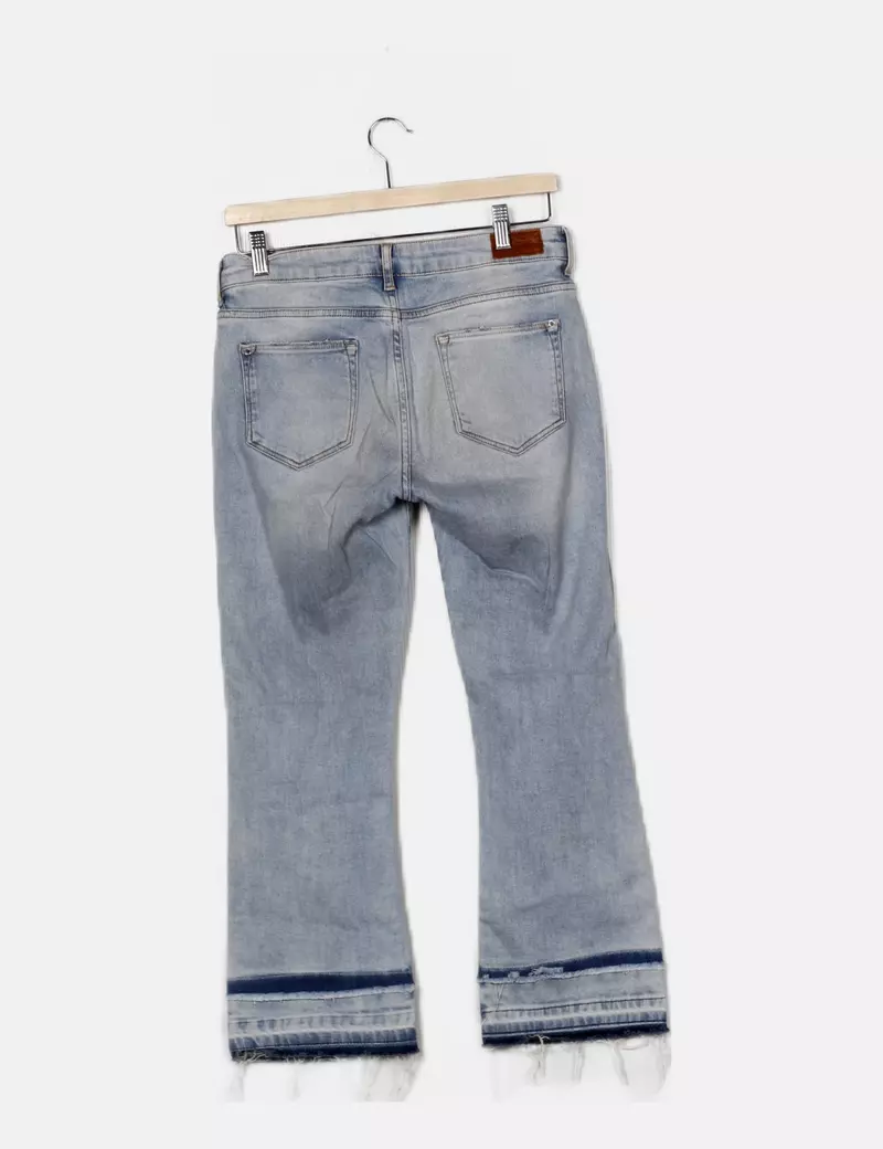 Zara Jeans cropped flare desflecado